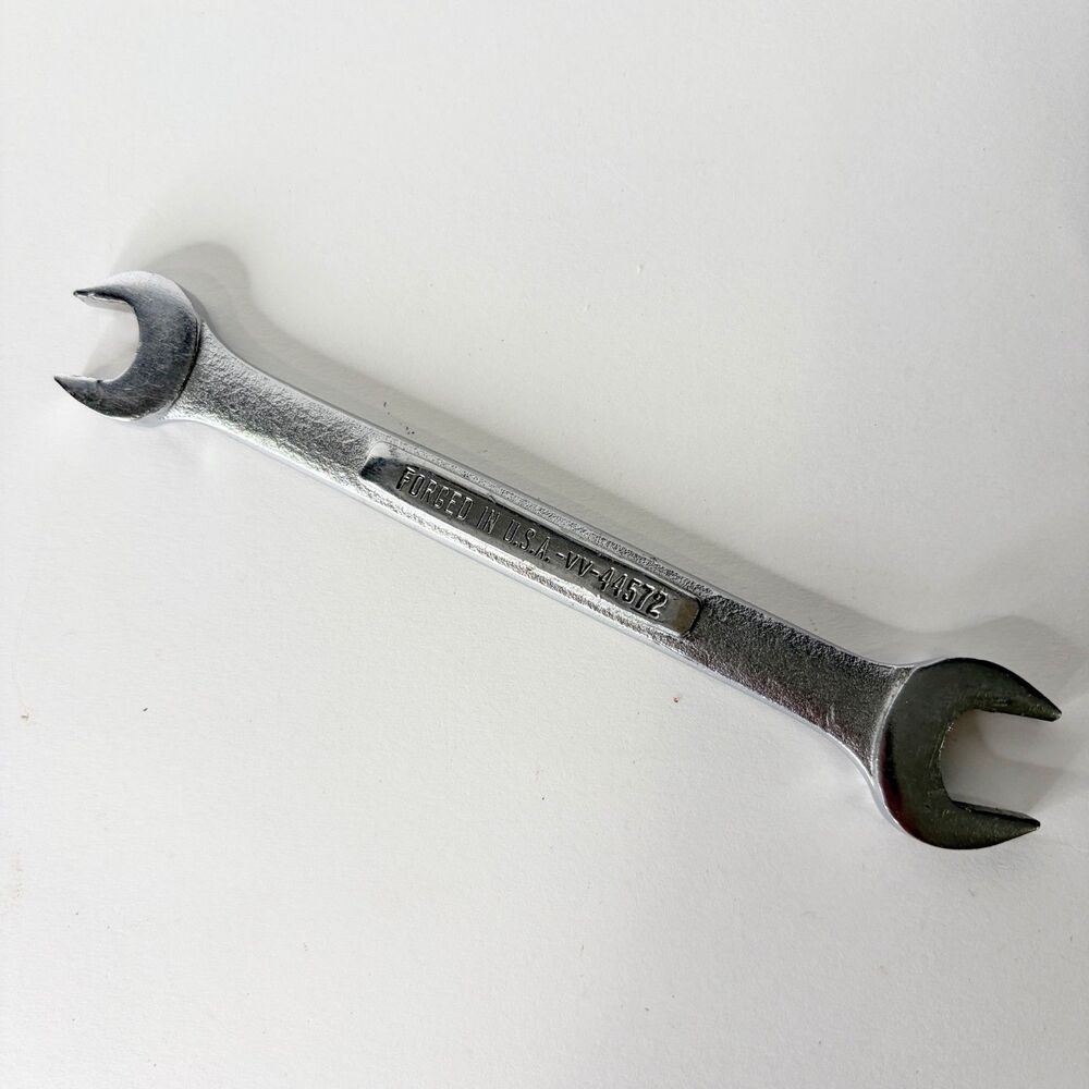 Vintage Craftsman Wrench Forged In USA -VV- 44572 Double Open End 7/16 3/8